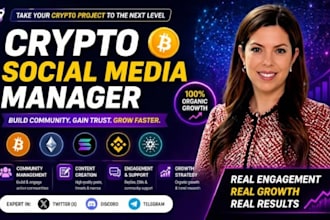 do crypto web3 social media manager, content creator, socialmedia manager USA UK