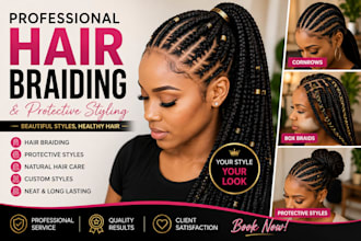 do professional hair braiding and protective styling