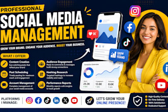 be your social media manager and marketing expert