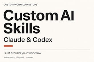 create custom agent skills tailored to your workflow