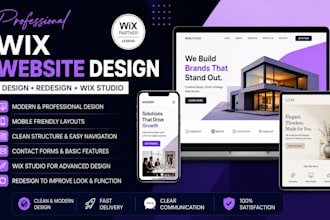 design wix website, wix redesign, wix website design, wix studio