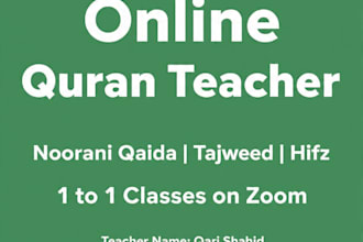 teach quran online from your quran academy with tajweed