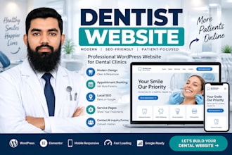 build a professional dentist wordpress website with SEO
