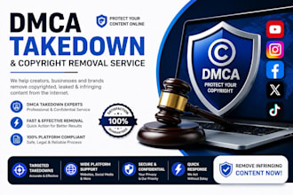 do dmca takedown and copyright infringing content removal