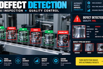 develop industrial inspection, defect detection, quality control computer vision