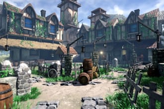 create game environments, game maps, levels and scenes