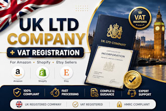 register UK ltd company and vat for amazon, ebay, esty sellers