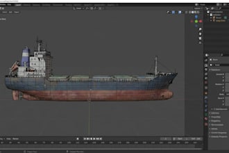 create realistic 3d ship models, boat models, naval vessels and game assets