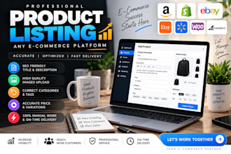 do ecommerce product listing and product data entry