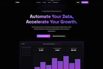 design a premium ecommerce frontend and saas landing page