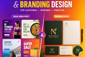 design eye catching social media graphics ,post and banners