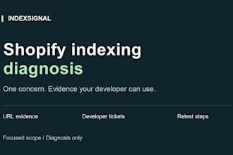 diagnose shopify indexing and canonical issues