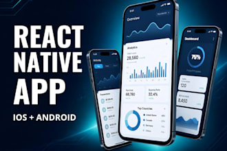 develop custom react native apps for ios and android