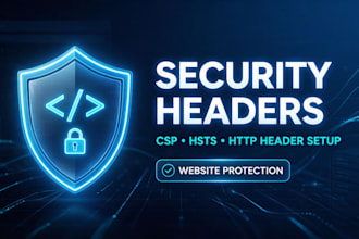 set up http security headers csp policy hsts