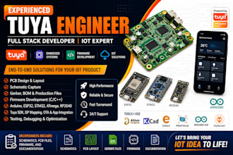 do pcb design, circuit design, tuya firmware and all pcb prototypes