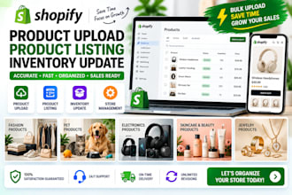 shopify product upload shopify product listing shopify store inventory update