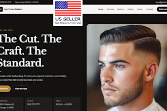 build a professional barbershop website with online booking