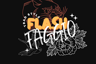 design custom flash tattoo art from your idea, old school or irezumi