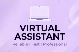 be you virtual assistant for data entry and online support