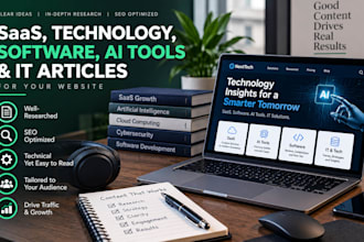 write SEO saas, technology, software, ai tools and IT articles for your website
