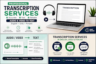 manually transcribe audio and video accurately