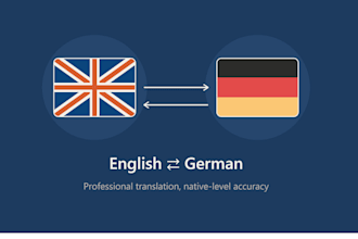 translate english to german native level