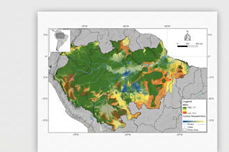 create scientific gis maps for research papers, journals and publications