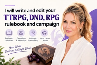 write and edit your ttrpg, dnd, rpg rulebook and campaign