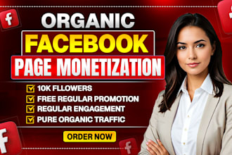 provide facebook page monetization and content monetization services