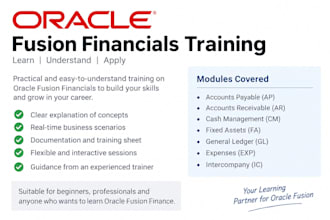 train you on oracle fusion financials