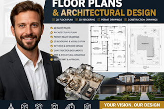 do architectural drawing 2dfloor plan autocad permit ready texas florida georgia