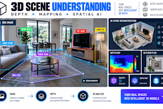 develop 3d scene understanding, spatial mapping depth estimation computer vision