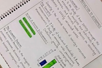 write handwritten letter notes assignments
