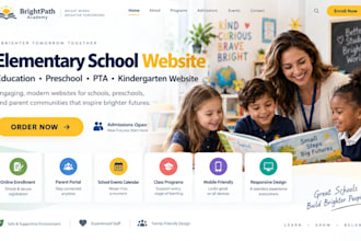 design wix elementary school website education preschool pta kindergarten websit