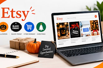 do halloween product research, etsy SEO black friday, cyber monday sales