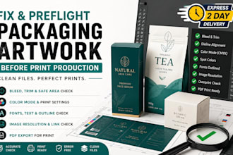 fix and preflight your packaging artwork before print production