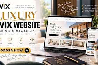 wix website redesign luxury wix website wix website development