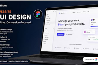 design a modern business website UX UI in figma