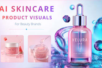create realistic ai skincare product images