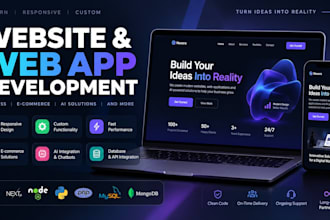build websites, web apps, ai chatbots and custom ai solutions