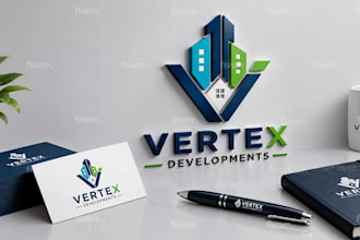 design a modern real estate logo