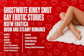 ghostwrite kinky smut, gay erotic stories, nsfw erotica, bdsm and steamy romance