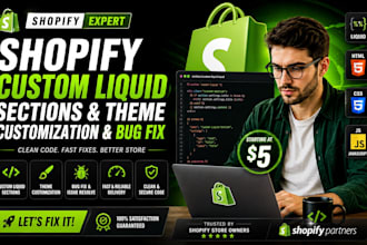 shopify liquid sections shopify coding shopify bug fix shopify tracking order