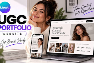 assemble your canva ugc portfolio website