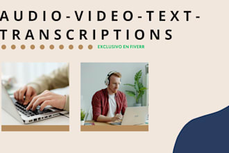 proporcionaré transcripción de texto y audio