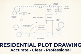 create professional residential site plans and plot plans