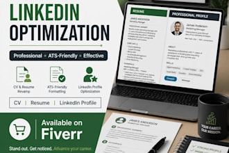 write and optimize your CV resume and linkedin profile