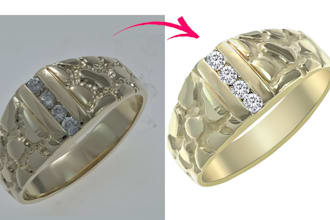 professionally retouch jewelry product photos in photoshop