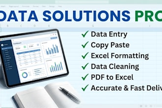 do data entry and correction and also typing , formatting