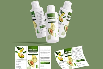 design amazing product label and packaging